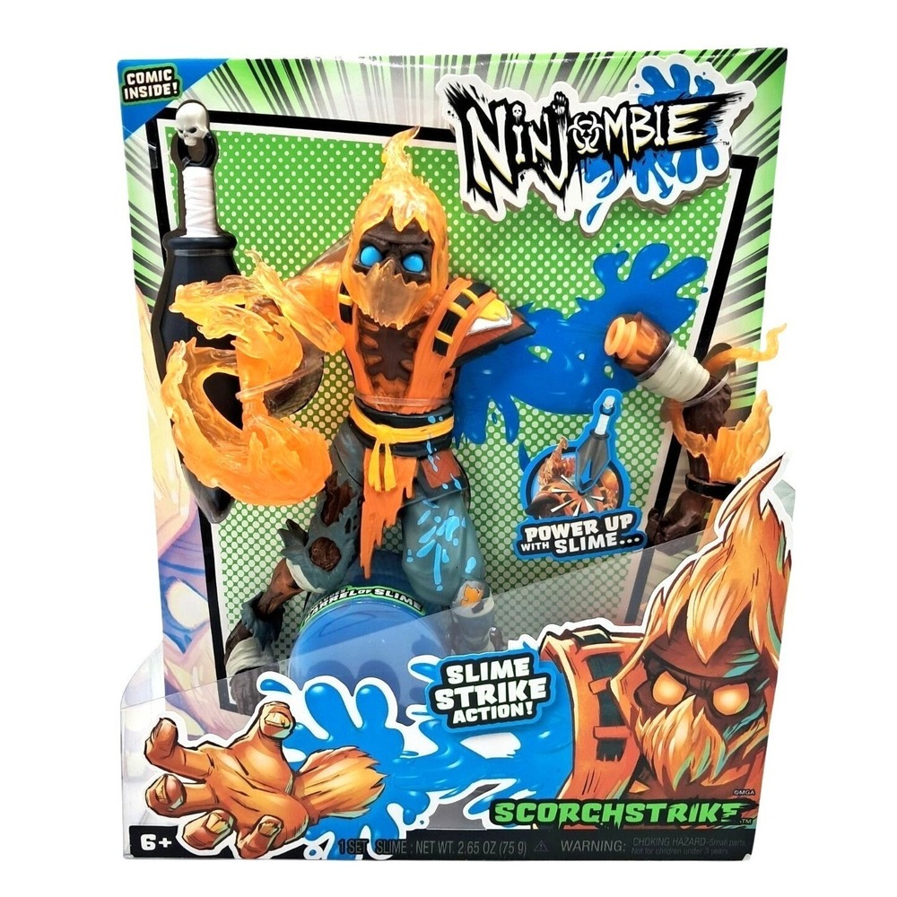 Ninjombie Scorchstrike Action Figure With Slime Strike Action MGA Module 3 Colle